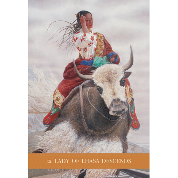 Дикий оракул Гуань Инь с книгой и мешочком | Wild kuan Yin oracle Blue Angel