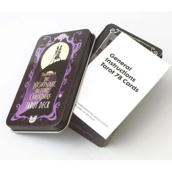 Карты Таро Кошмар перед Рождеством в металлической коробке | The Nightmare before Christmas Tarot in a metal box