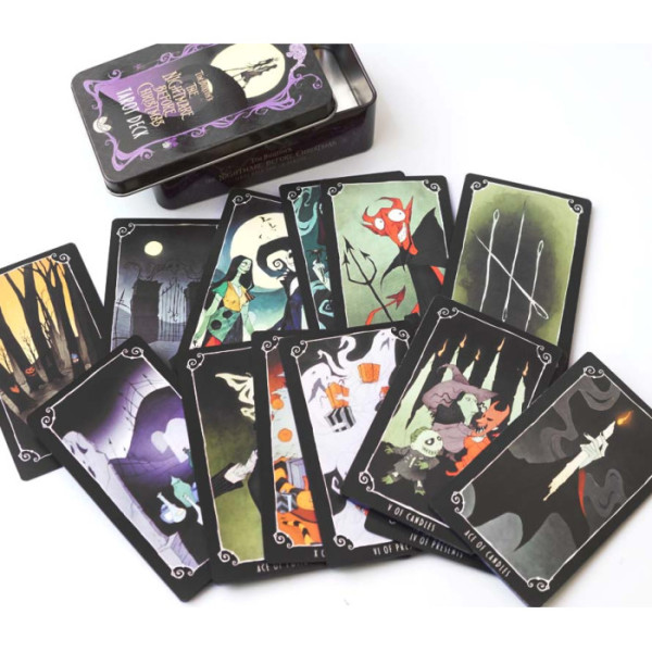 Карты Таро Кошмар перед Рождеством в металлической коробке | The Nightmare before Christmas Tarot in a metal box