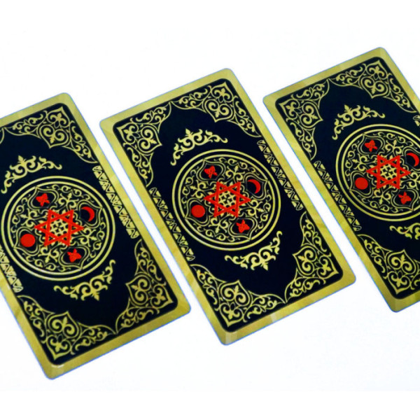 Карты Таро Уэйта с подсказками в коробке - Gold Foil Edition Golden Pattern
