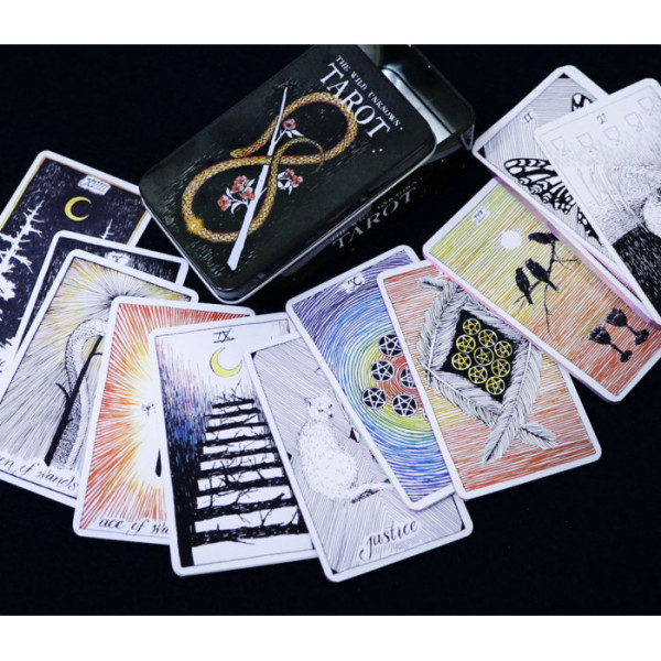 Карты Таро Дикое Неизвестное в металлической коробке | The Wild Unknown Tarot in a metal box
