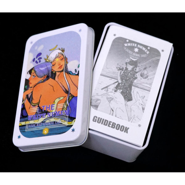 Карты Таро Белого Божества в металлической коробке | White Numen Tarot in a metal box