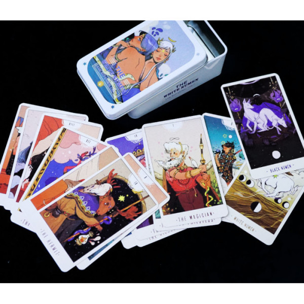 Карты Таро Белого Божества в металлической коробке | White Numen Tarot in a metal box