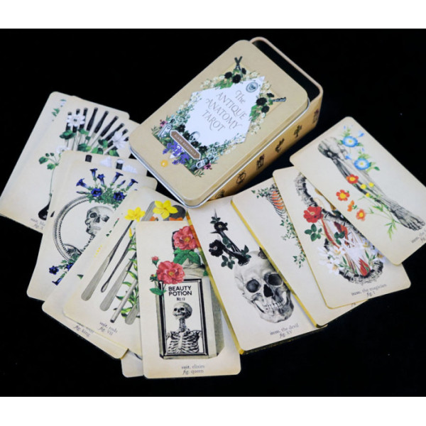 Карты Таро Античной Анатомии в металлической коробке | Tarot Antique Anatomy  in a metal box