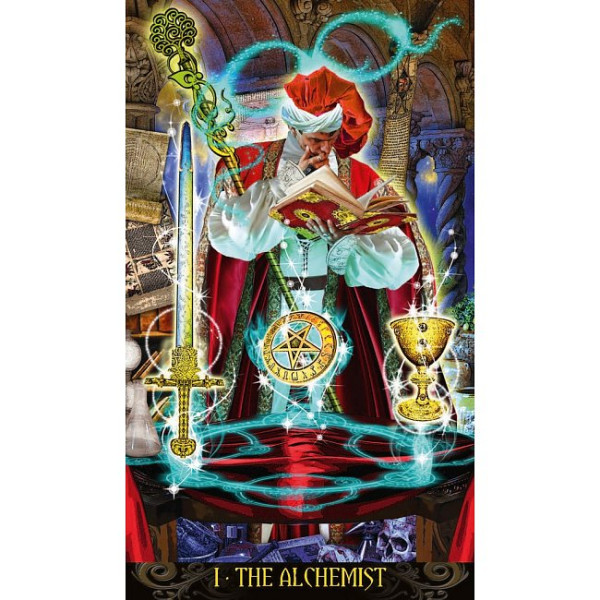 Карти Таро Ілюмінатів Безрамкове- Premium Illuminati Tarot. Lo Scarabeo