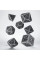 Кубики Dwarven Gray & black Dice Set. Q WORKSHOP