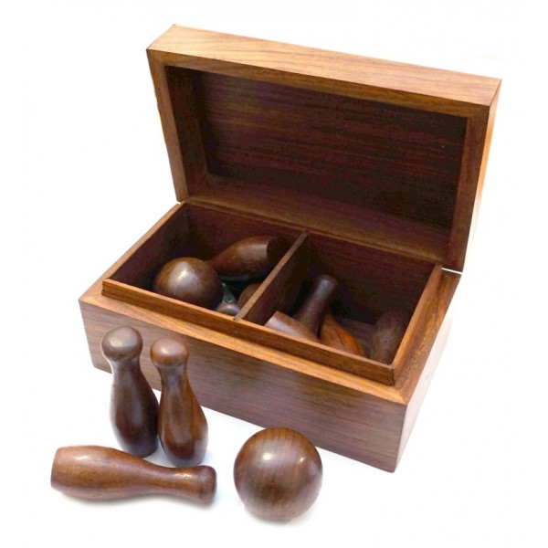 Игра Кегли из красного дерева Арт.1090