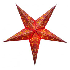 Абажур Звезда картонная 5 лучей RED EMBD. DESIGN