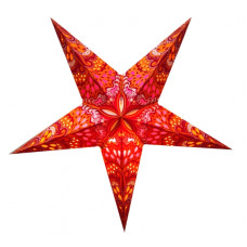 Абажур Звезда картонная 5 лучей ORANGE TRISHUL