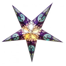 Абажур Звезда картонная 5 лучей PURPLE TURQUOISE CYRUS