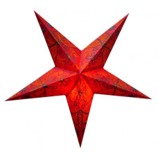 Абажур Звезда картонная 5 лучей RED BUTTERFLY EMBD.