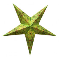 Абажур Звезда картонная 5 лучей GREEN BUTTERFLY EMBD.