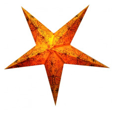Абажур Звезда картонная 5 лучей ORANGE BUTTERFLY EMBD.