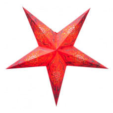 Абажур Звезда картонная 5 лучей RED FLOWER EMBD.