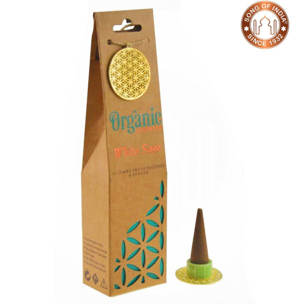 Ароматические конусы Белый шалфей Organic Goodness White sage