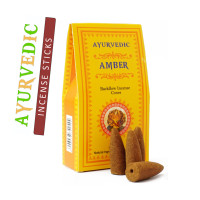 Ароматичні конуси Амбер Ayurvedic BACK FLOW Amber