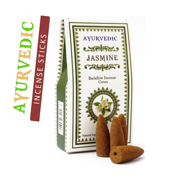 Ароматические конусы Жасмин Ayurvedic BACK FLOW Jasmine