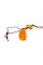 Брелок Фен Шуй Гуань Инь Змея пластик