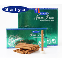 Ароматичні палички Зелена коштовність Satya Green Jewel DHOOP