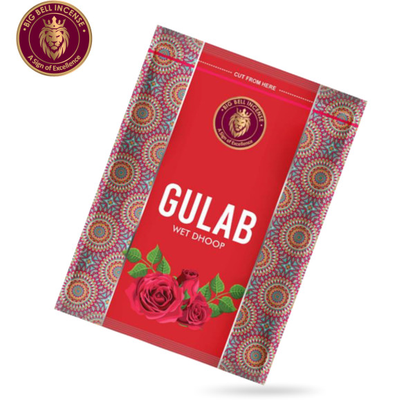 Ароматические палочки Индийская роза BIG BELL Wet Dhoop Gulab