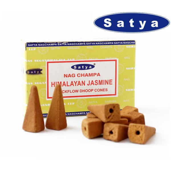 Ароматические конусы Гималайский жасмин Satya Back Flow cones HIMALAYAN JASMINE