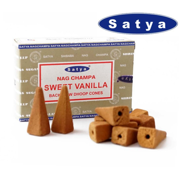 Ароматические конусы Сладкая ваниль Satya Back Flow cones SWEET VANILLA