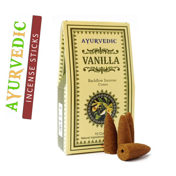 Ароматические конусы Ваниль Ayurvedic Back Flow VANILLA