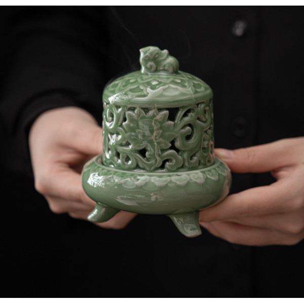 Курильница Пияо №1 из селадоновой керамики
