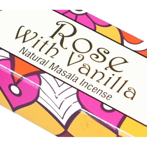 Ароматические палочки Rose Vanilla Namaste India натуральная роза с ванилью для вашего дома