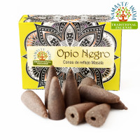 Ароматические конусы Черный опиум Namaste India Back Flow cones Black opium