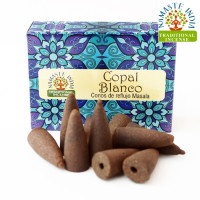 Ароматичні конуси Білий ладан Namaste India Back Flow cones White Copal