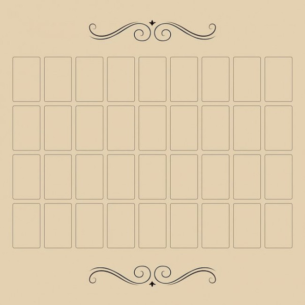 Книга Скатерть для гадания Большой Расклад Ленорман - Tarot Cloth Grand Tableau Lenormand. Lo Scarabeo