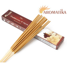 Ароматичні палички Aromatika Vedic Frankincense Myrrh 15 грам Ладан Мірра